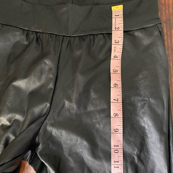 Commando Black Faux Leather Joggers Size Small - Picture 9 of 14